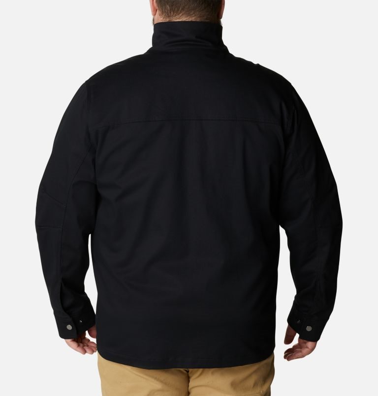 Men's Columbia Tanner Ranch Jackets Black | Plus Size CA-J543C